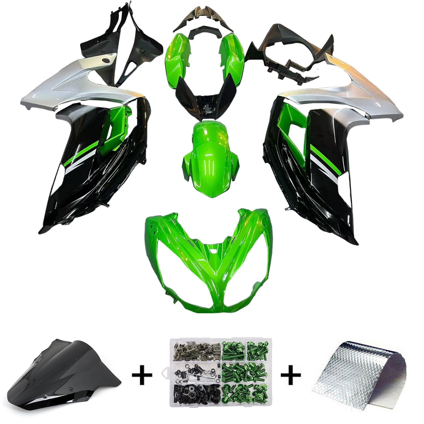 2012-2016 Fairing Kit Plastic for Kawasaki Ninja 650 ER-6F EX650 03# Generic