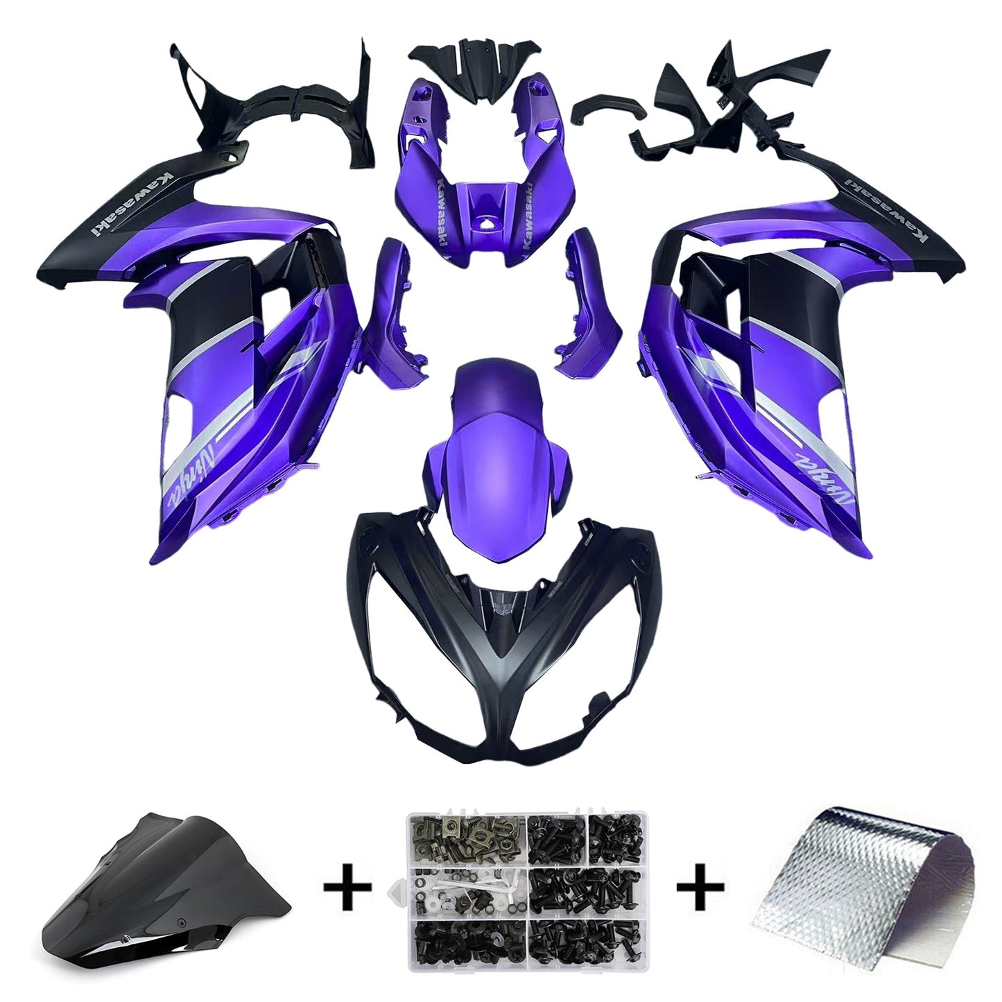 2017-2019 Kawasaki ER6F/Ninja650R Fairing Kit Bodywork Plastic ABS
