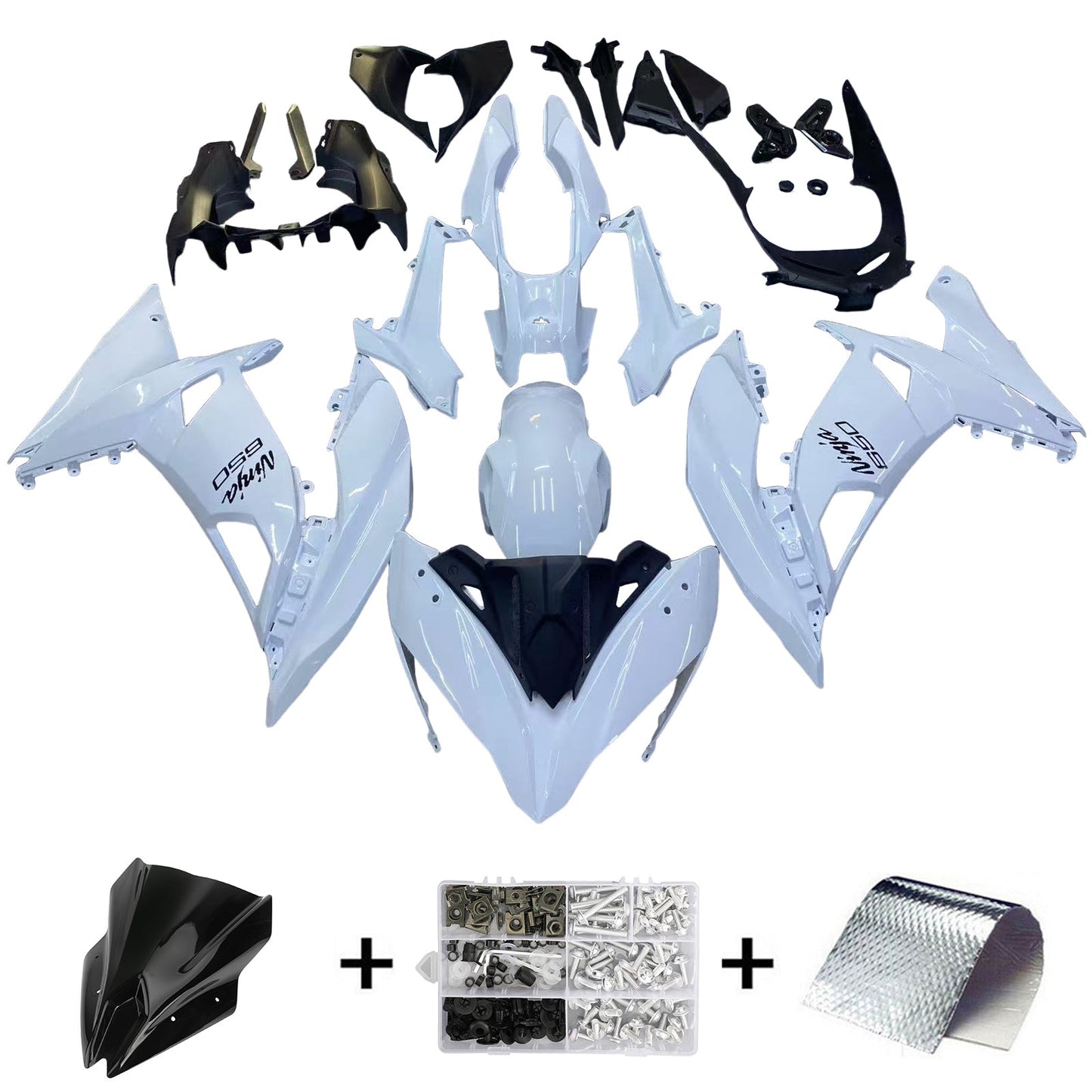 2017-2019 Kawasaki ER6F/Ninja650R Fairing Kit Bodywork Plastic ABS