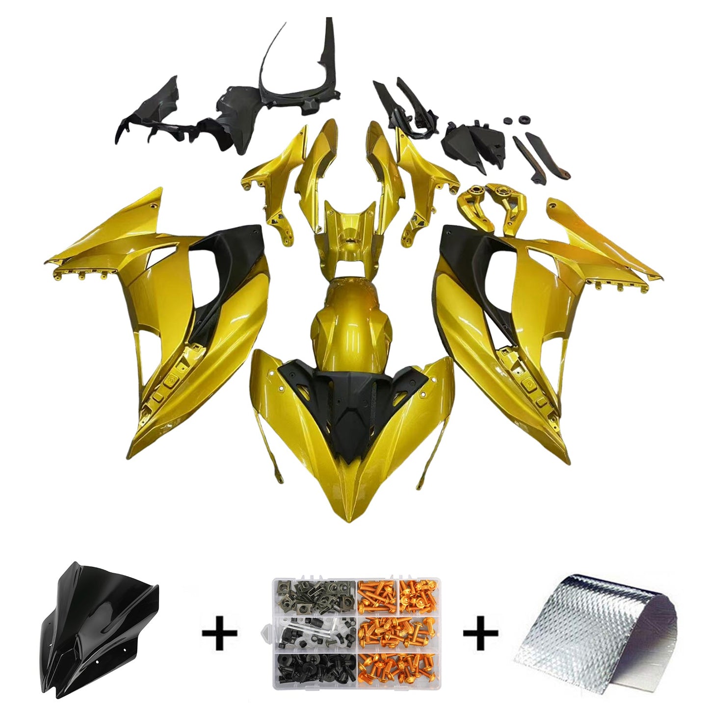 2017-2019 Kawasaki ER6F/Ninja650R Fairing Kit Bodywork Plastic ABS