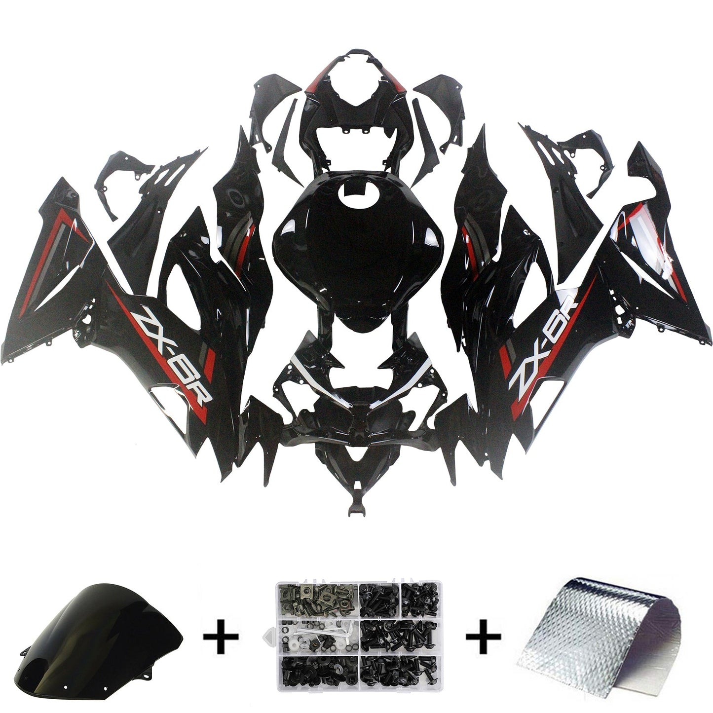 2019-2023 Kawasaki ZX6R Fairing Kit Bodywork Plastic ABS