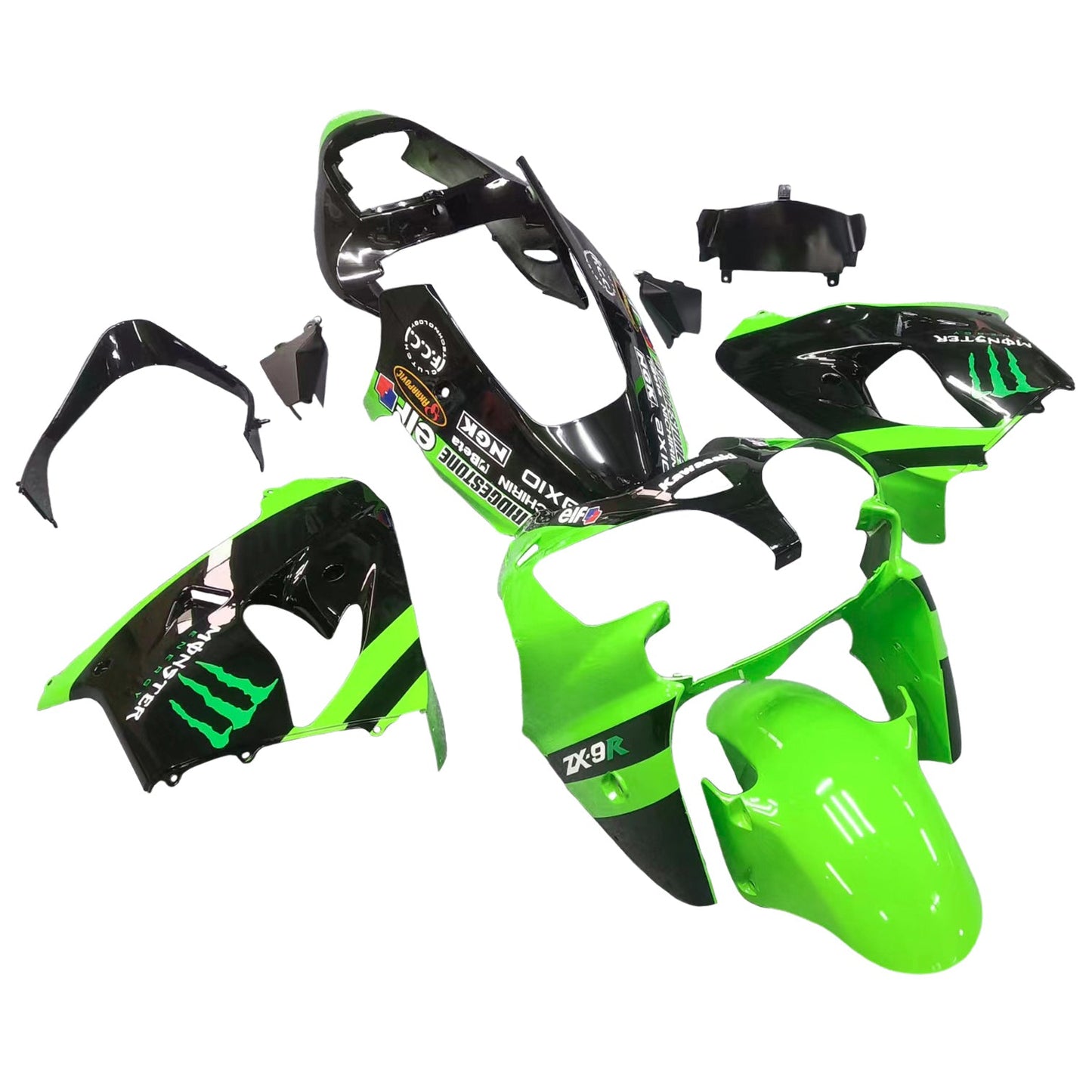 2002-2003 Kawasaki ZX9R Fairing Kit Bodywork Plastic ABS