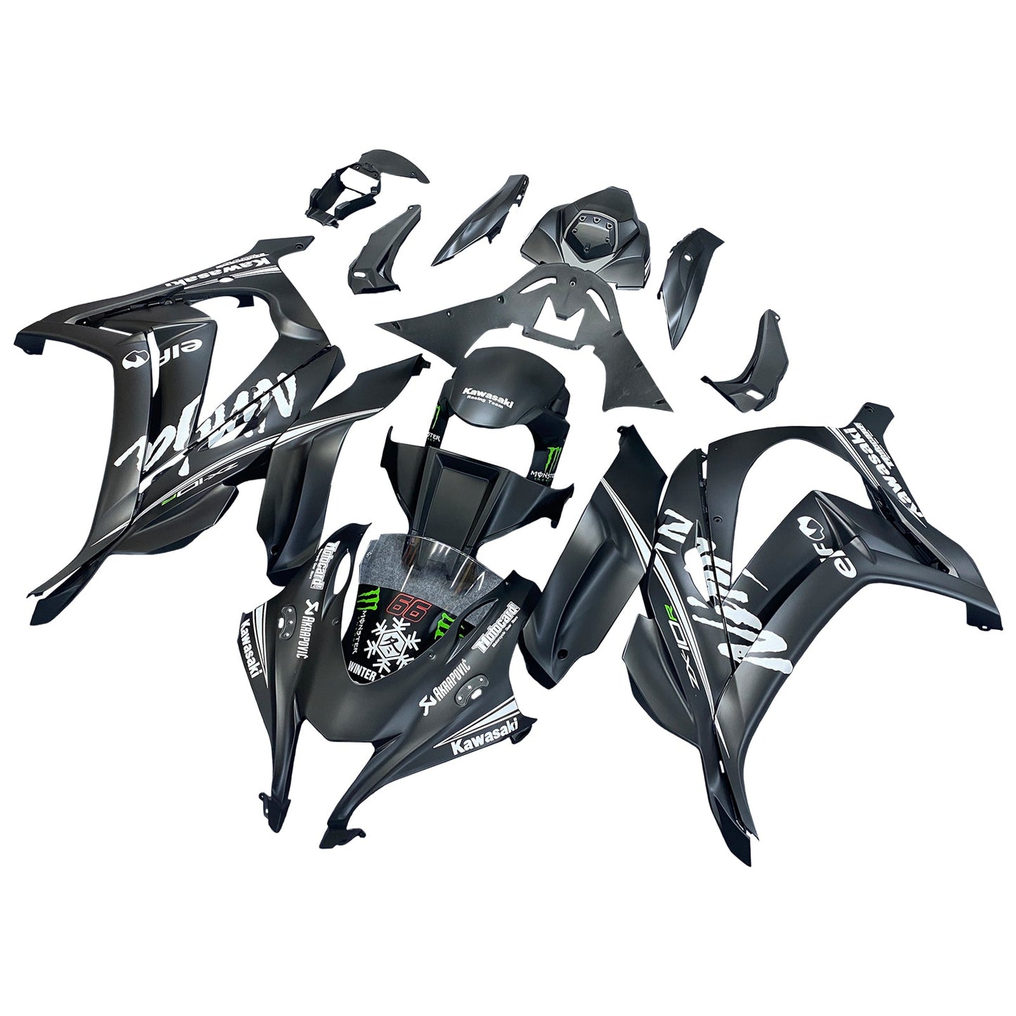 2016-2020 Kawasaki ZX10R Fairing Kit Bodywork Plastic ABS