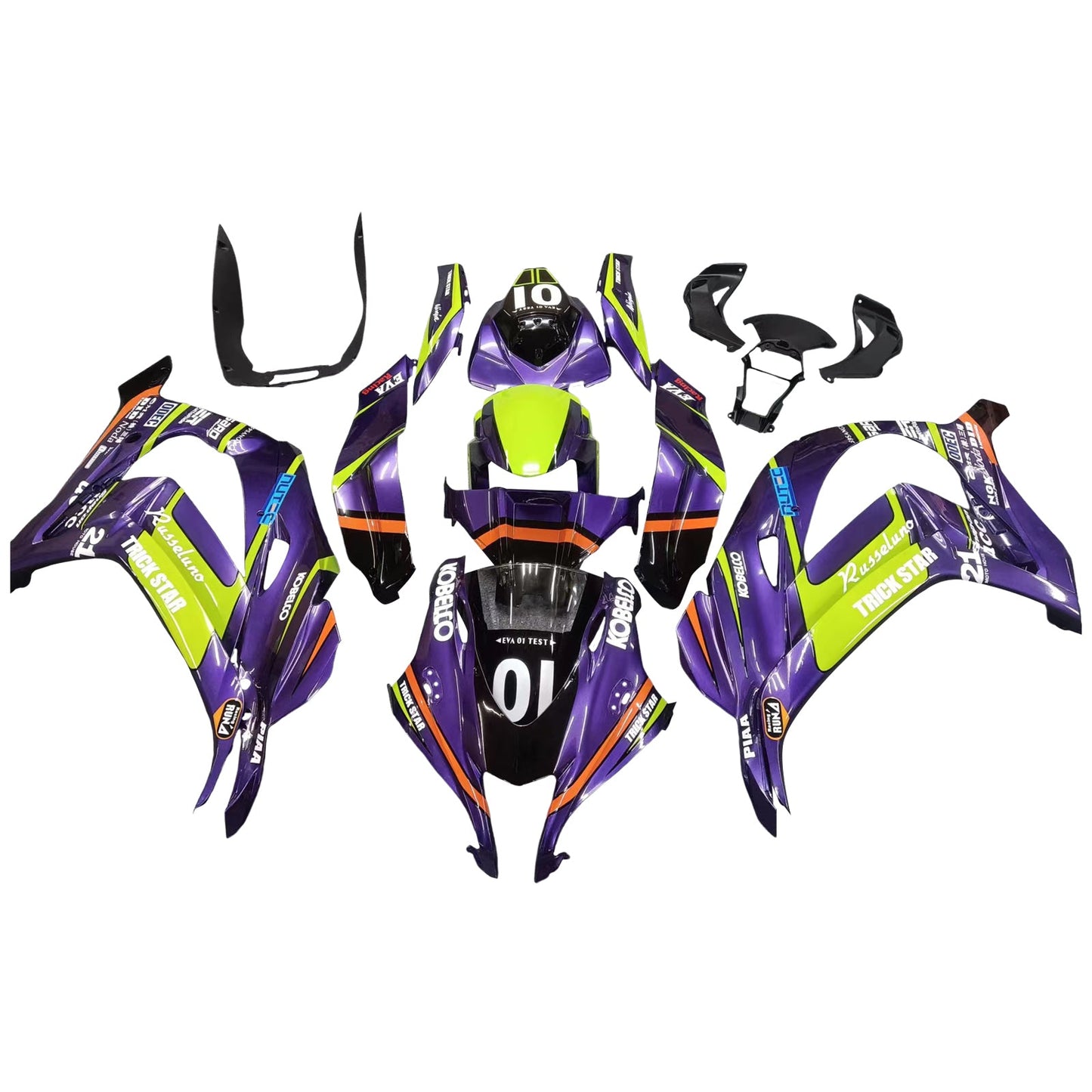 2016-2020 Kawasaki ZX10R Fairing Kit Bodywork Plastic ABS