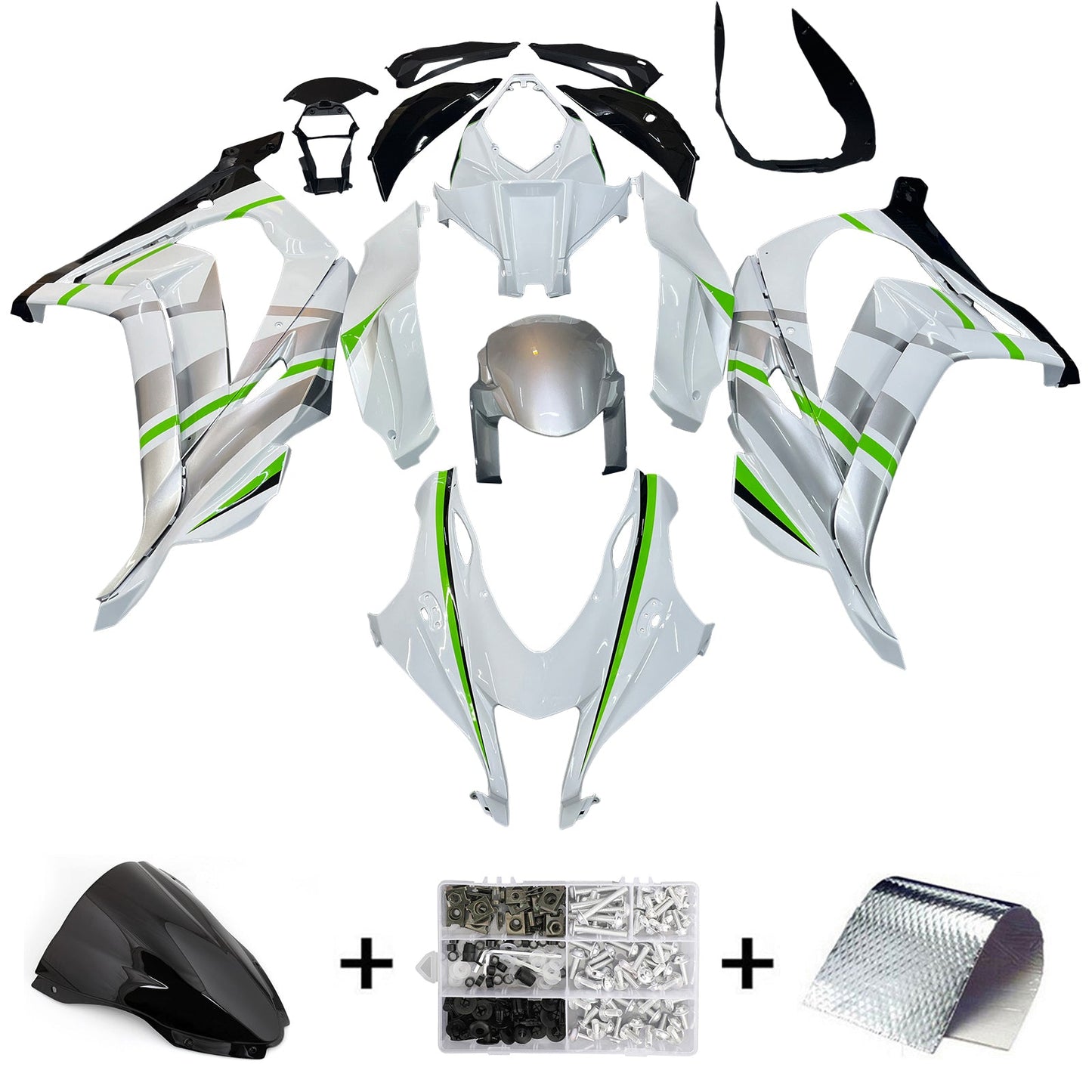 2016-2020 Kawasaki ZX10R Fairing Kit Bodywork Plastic ABS
