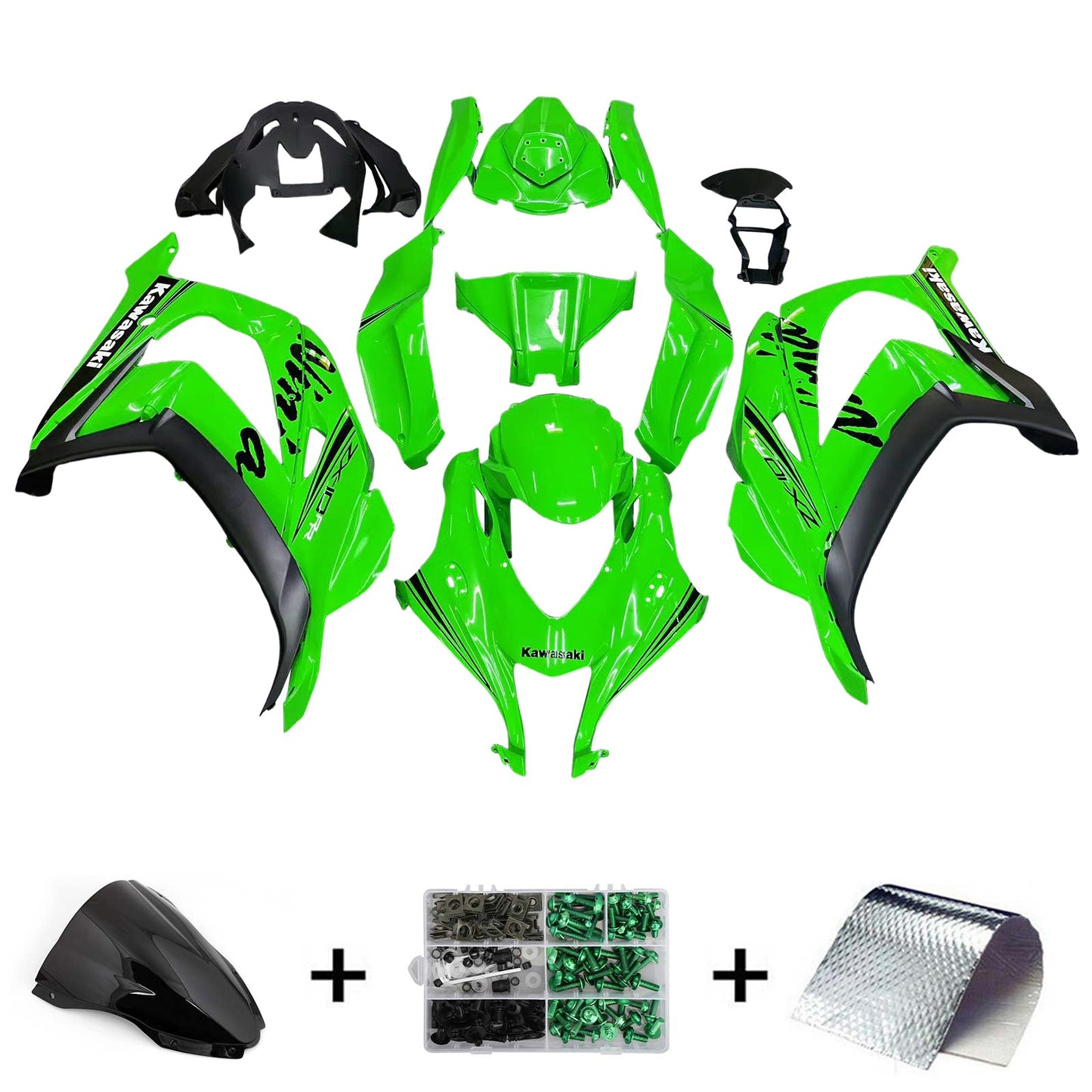 2016-2020 Kawasaki ZX10R Fairing Kit Bodywork Plastic ABS
