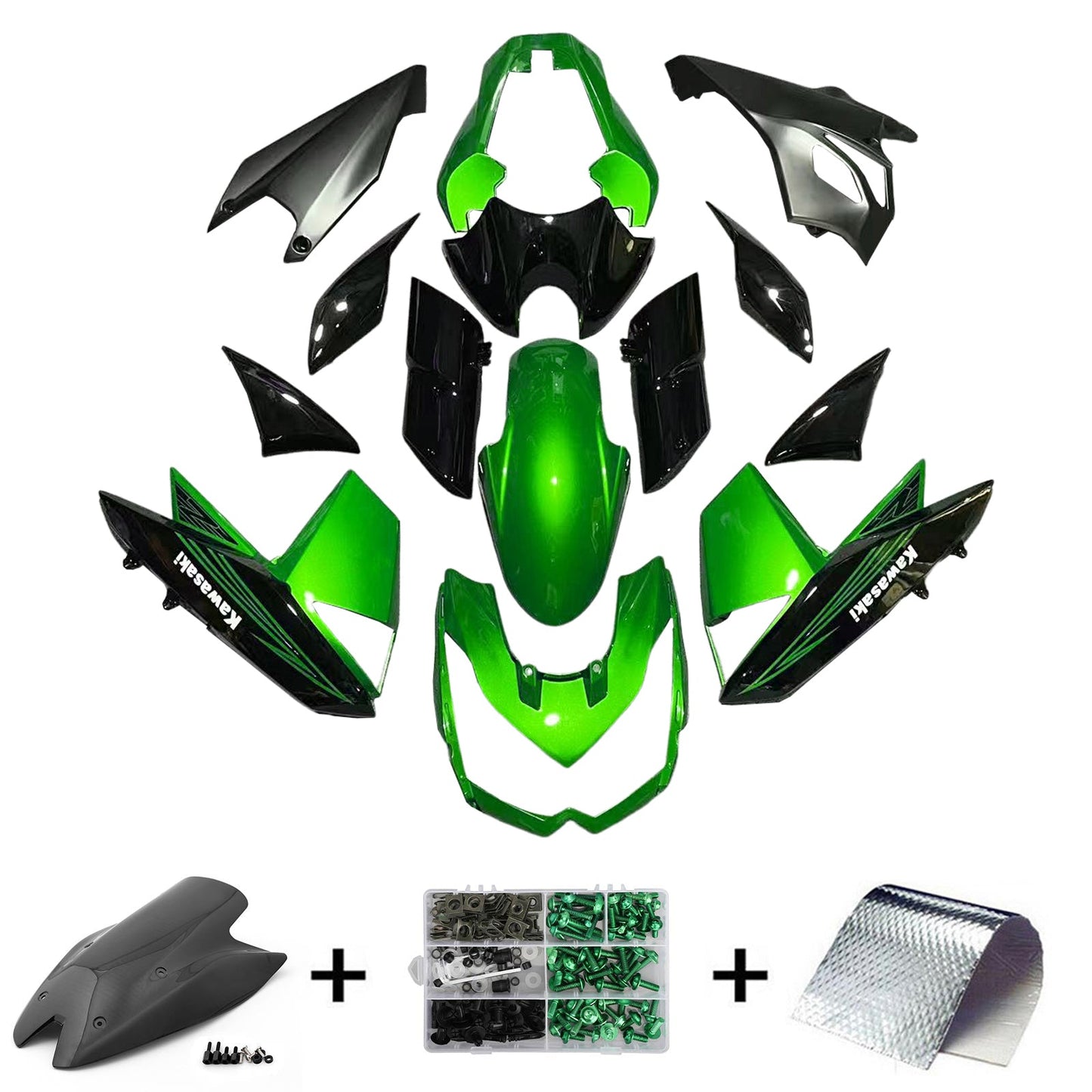 2010-2013 Kawasaki Z1000 Fairing Kit Bodywork Plastic ABS
