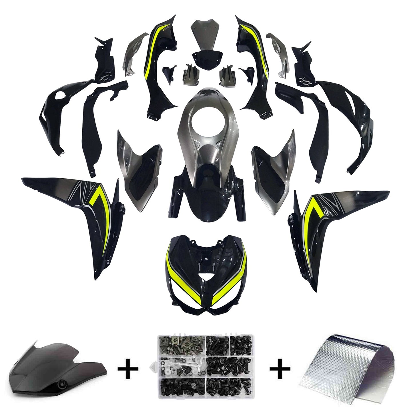 2014-2017 Kawasaki Z1000 Fairing Kit Bodywork Plastic ABS