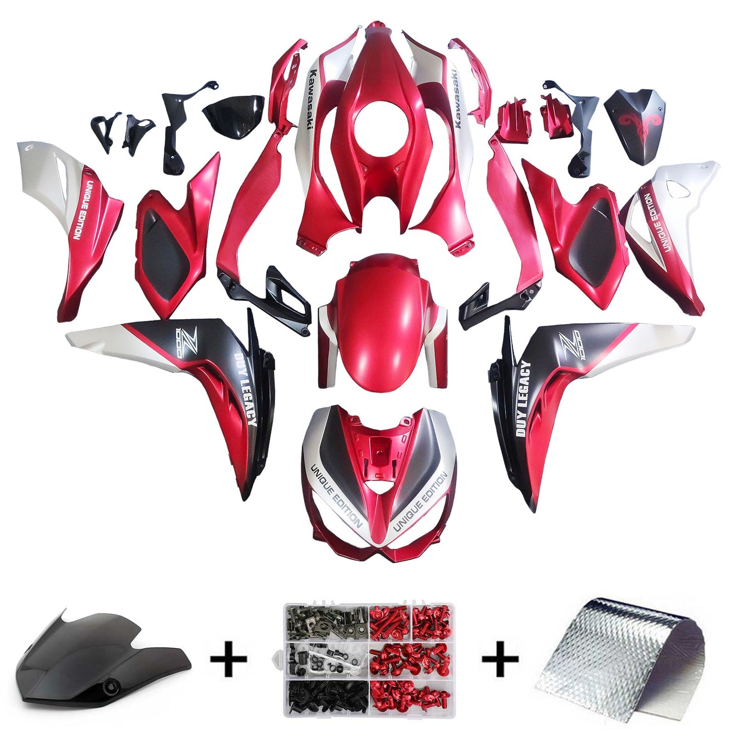 2014-2017 Kawasaki Z1000 Fairing Kit Bodywork Plastic ABS
