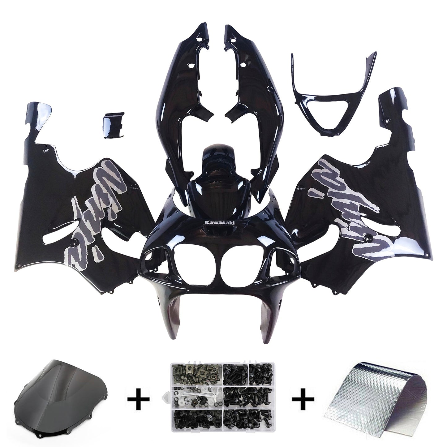 1996-2003 Kawasaki ZX7R Fairing Kit Bodywork Plastic ABS
