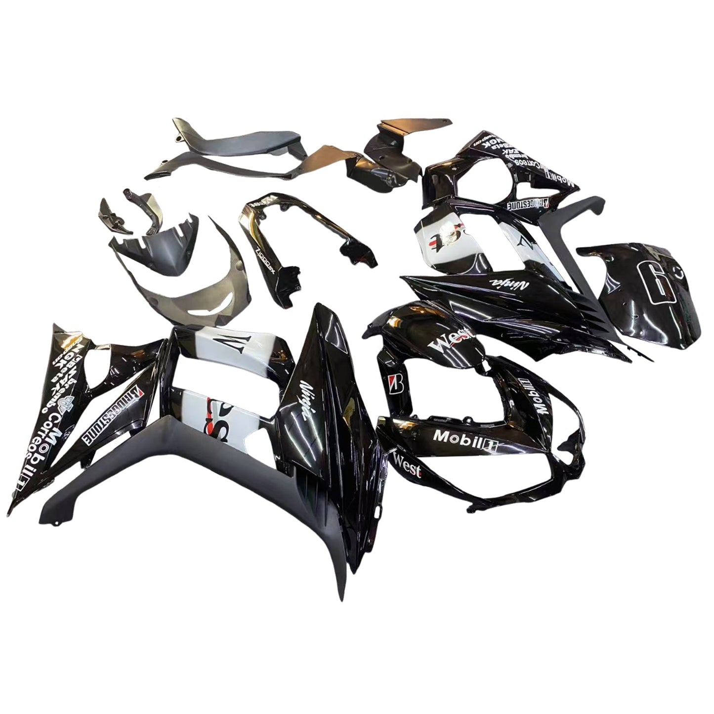 2010-2015 Kawasaki Z1000SX Fairing Kit Bodywork Plastic ABS