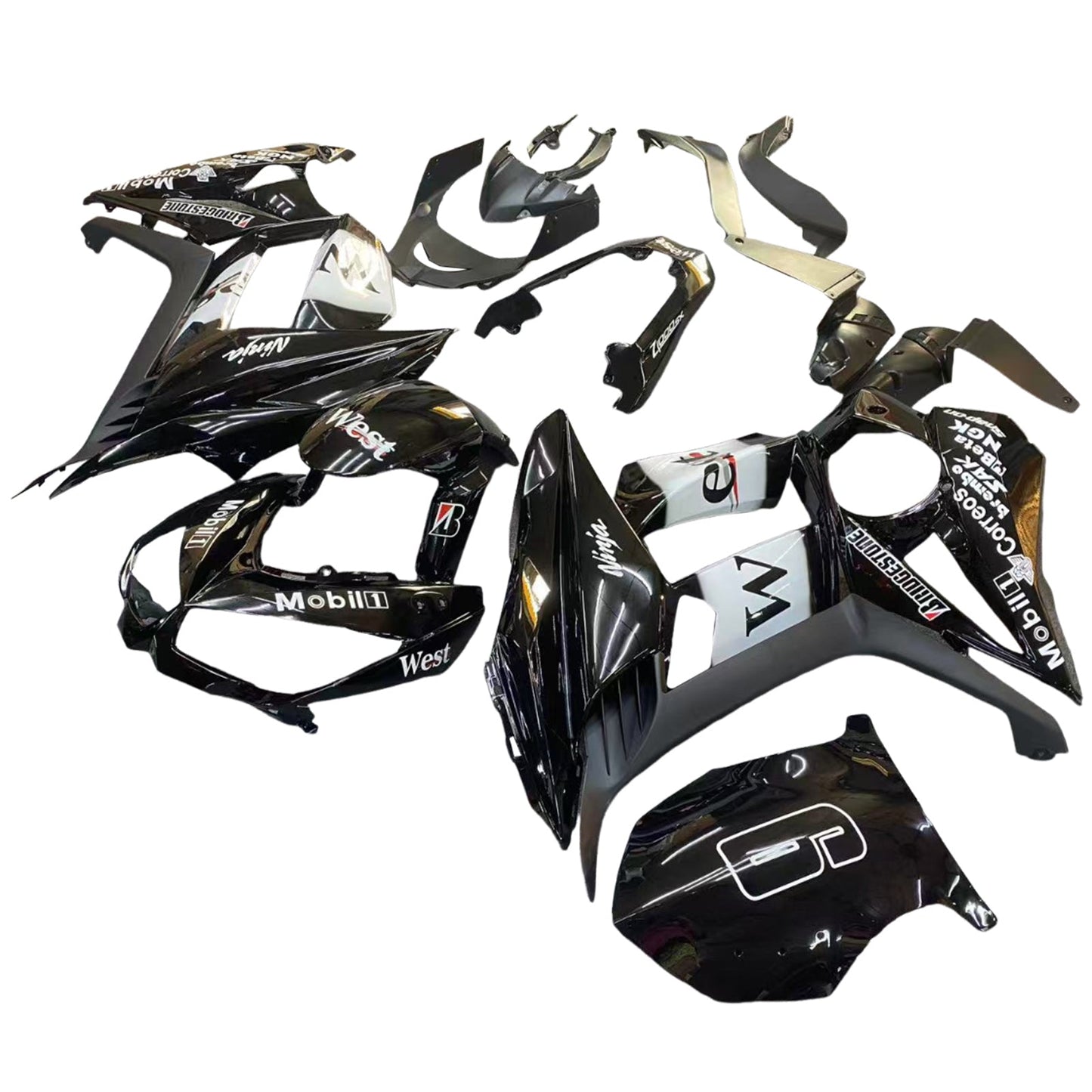 2010-2015 Kawasaki Z1000SX Fairing Kit Bodywork Plastic ABS