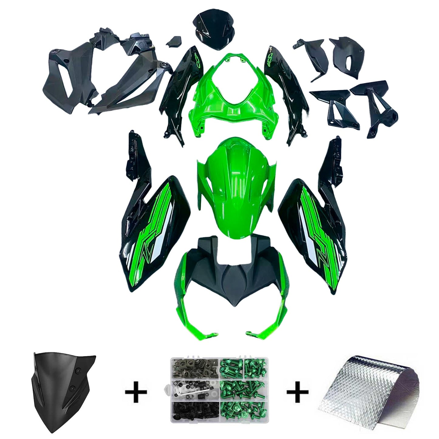 2018-2024 Kawasaki Z400 Fairing Kit Bodywork Plastic ABS