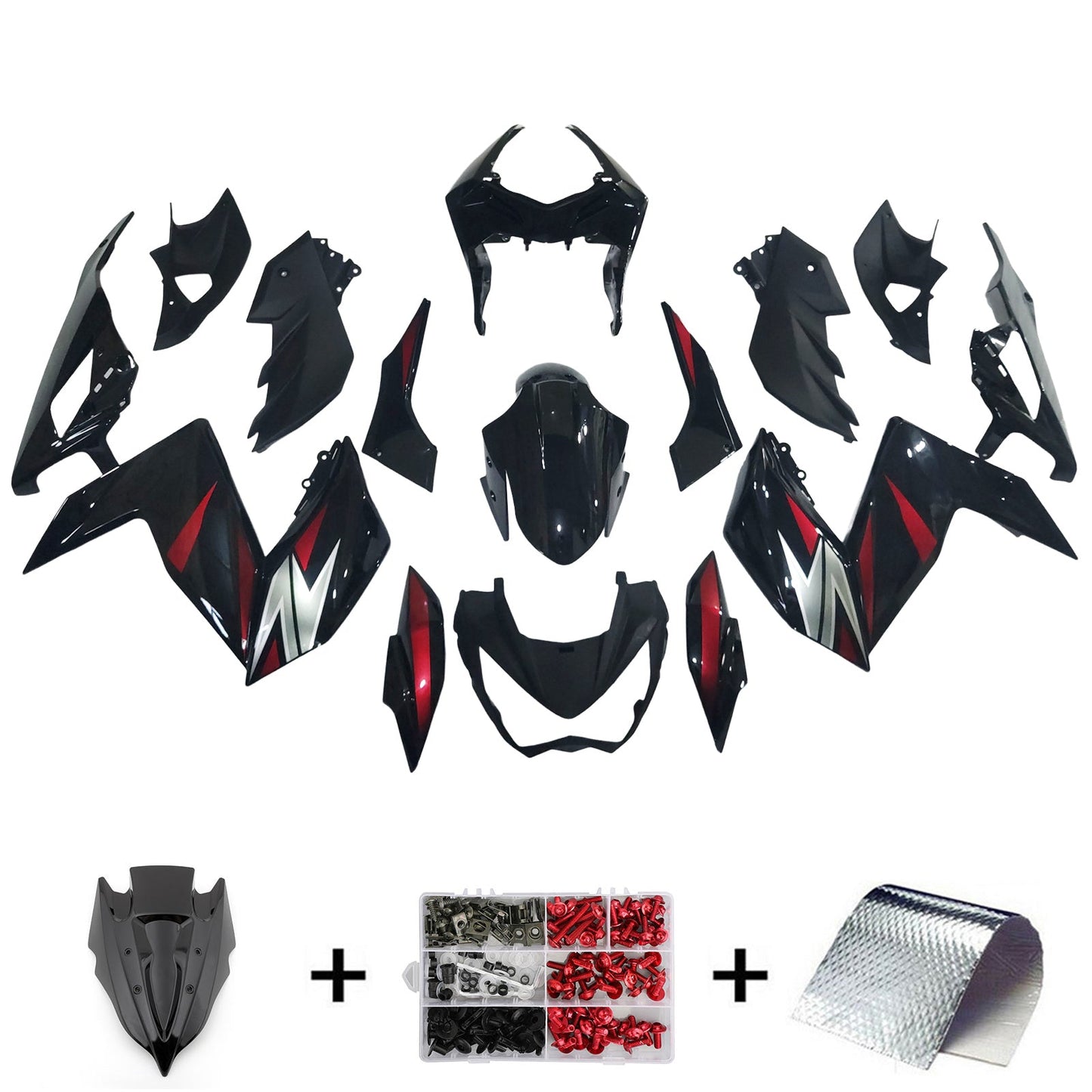 2015-2016 Kawasaki Z250 Z300 Fairing Kit Bodywork Plastic ABS