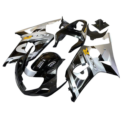 2000-2002 Fairings Suzuki GSXR 1000 Silver & Black  Generic