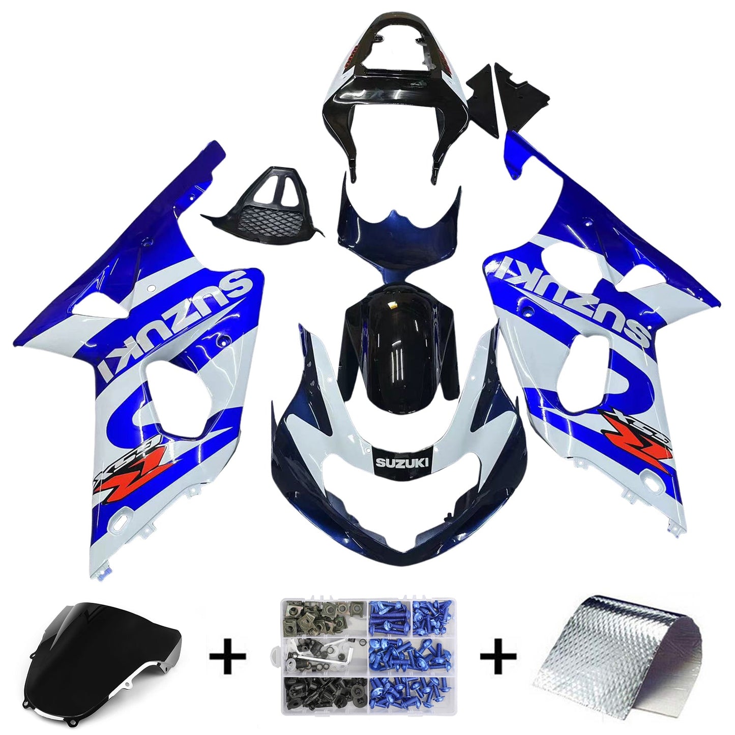 2000-2002 Fairings Suzuki GSXR 1000 Blue & Black GSXR  Generic