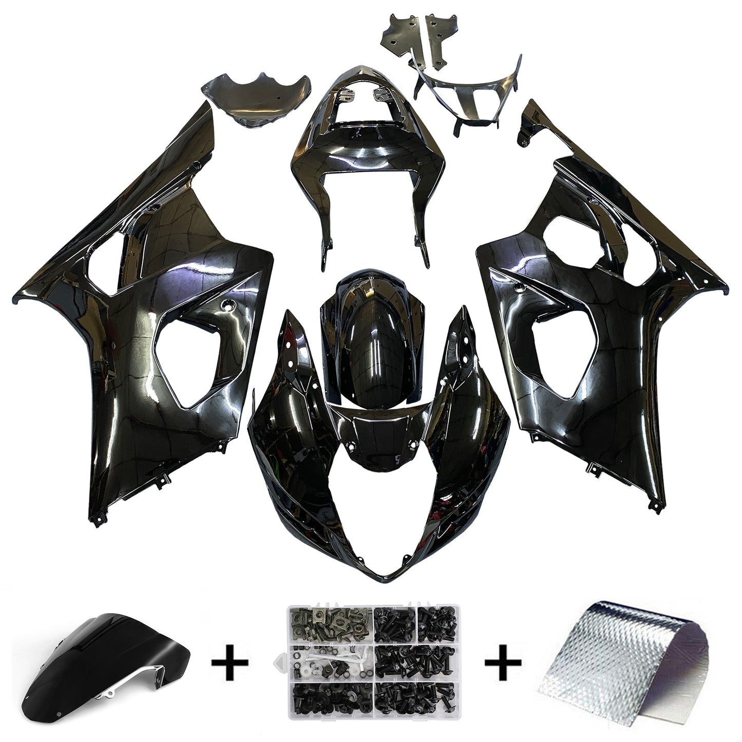 2003-2004 Fairings Suzuki GSXR 1000 All Black Suzuki  Generic