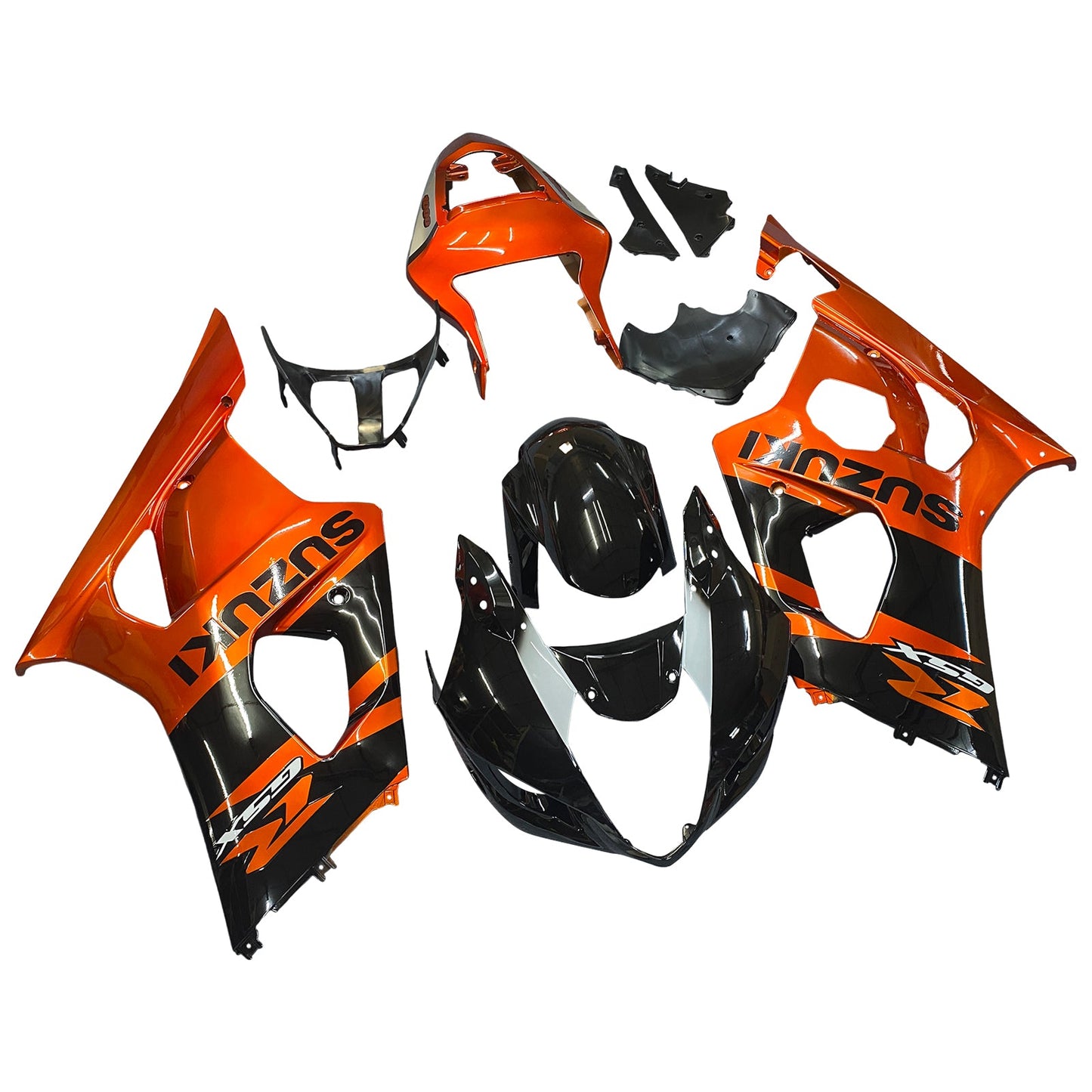 2003-2004 Fairings Suzuki GSXR 1000 Black Red GSXR  Generic
