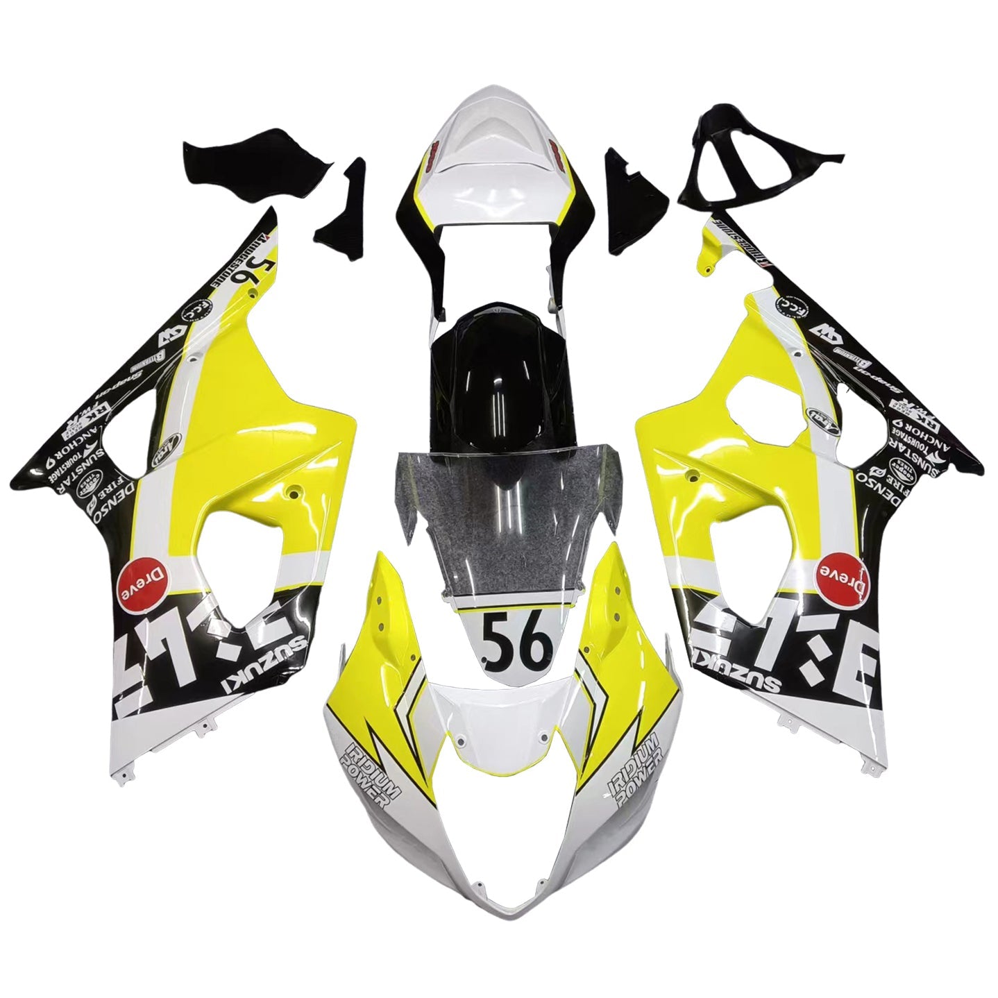 2003-2004 Suzuki GSXR1000 K3 Fairing Kit Bodywork Plastic ABS