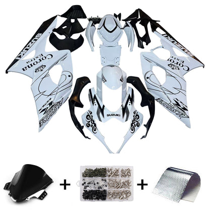 2005-2006 Fairings Suzuki GSXR 1000 White Black Alstare  Generic