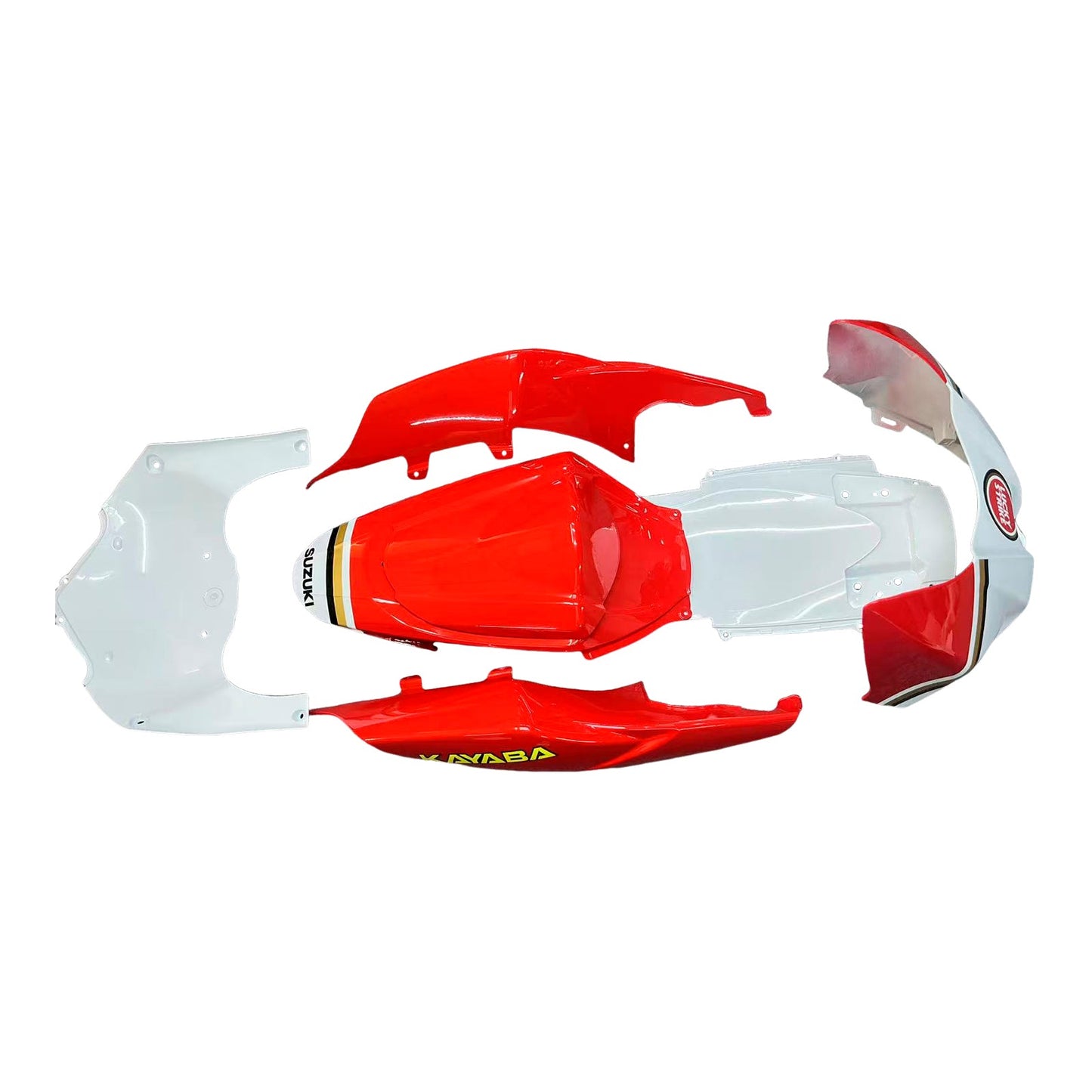 2007-2008 Fairings Suzuki GSXR 1000 White & Red Lucky Strike Generic