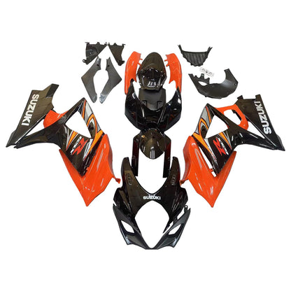 2007-2008 Fairings Suzuki GSXR 1000 Black & Orange GSXR Generic