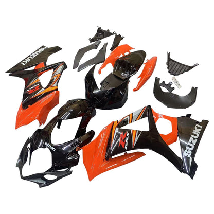 2007-2008 Fairings Suzuki GSXR 1000 Black & Orange GSXR Generic
