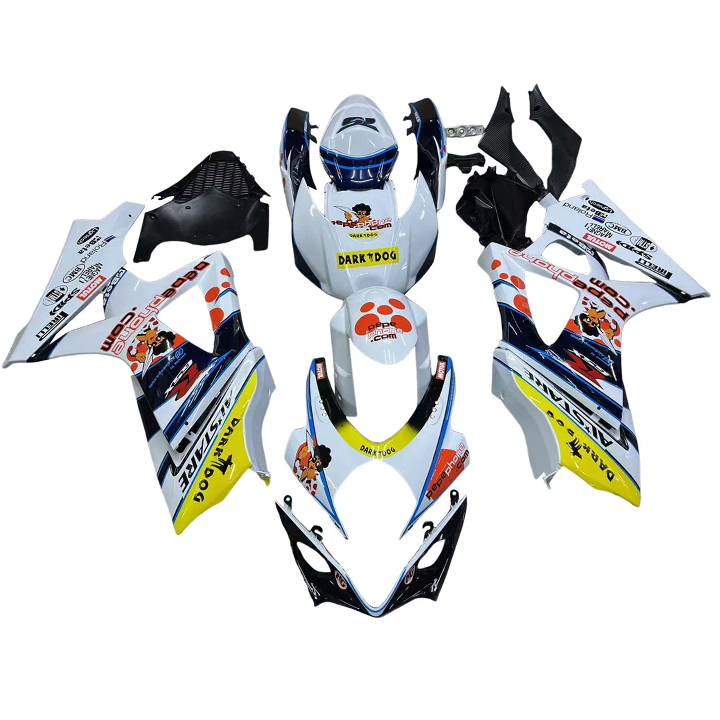 2007-2008 Fairings Suzuki GSXR 1000 Multi-Color pepephone  Generic