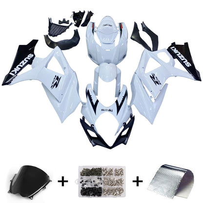 2007-2008 Suzuki GSXR 1000 White & Black GSXR  Generic