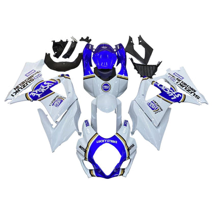 2007-2008 Fairings Suzuki GSXR 1000 White & Blue Lucky Strike Generic