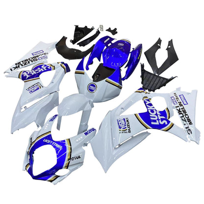 2007-2008 Fairings Suzuki GSXR 1000 White & Blue Lucky Strike Generic