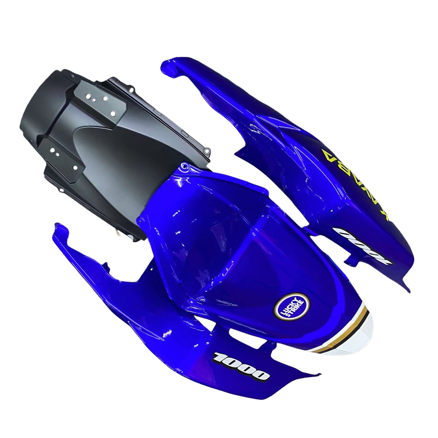 2007-2008 Fairings Suzuki GSXR 1000 White & Blue Lucky Strike Generic