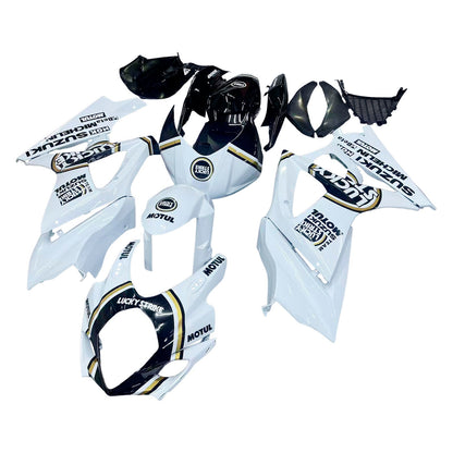 2007-2008 Fairings Suzuki GSXR 1000 White Black Gold Lucky Strike Generic