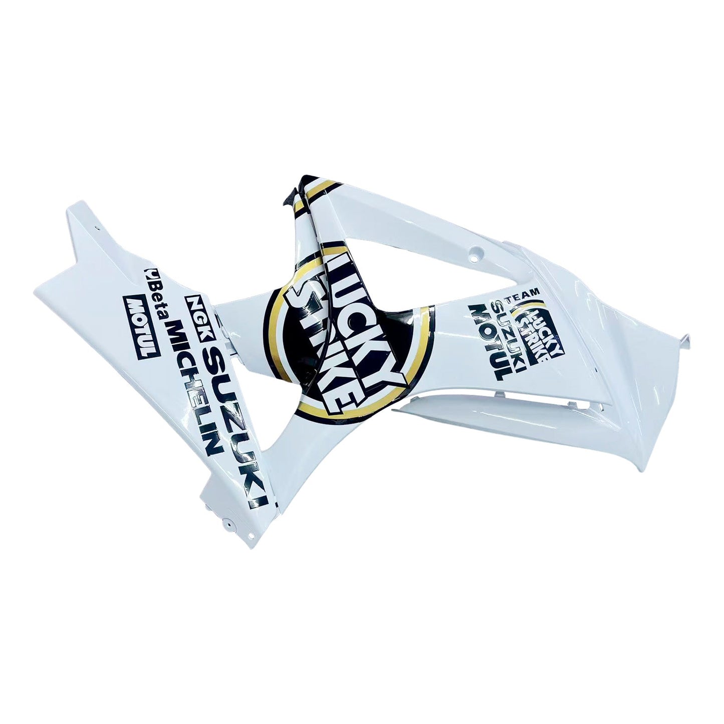 2007-2008 Fairings Suzuki GSXR 1000 White Black Gold Lucky Strike Generic