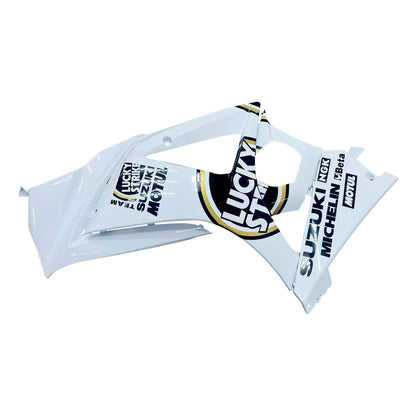 2007-2008 Fairings Suzuki GSXR 1000 White Black Gold Lucky Strike Generic