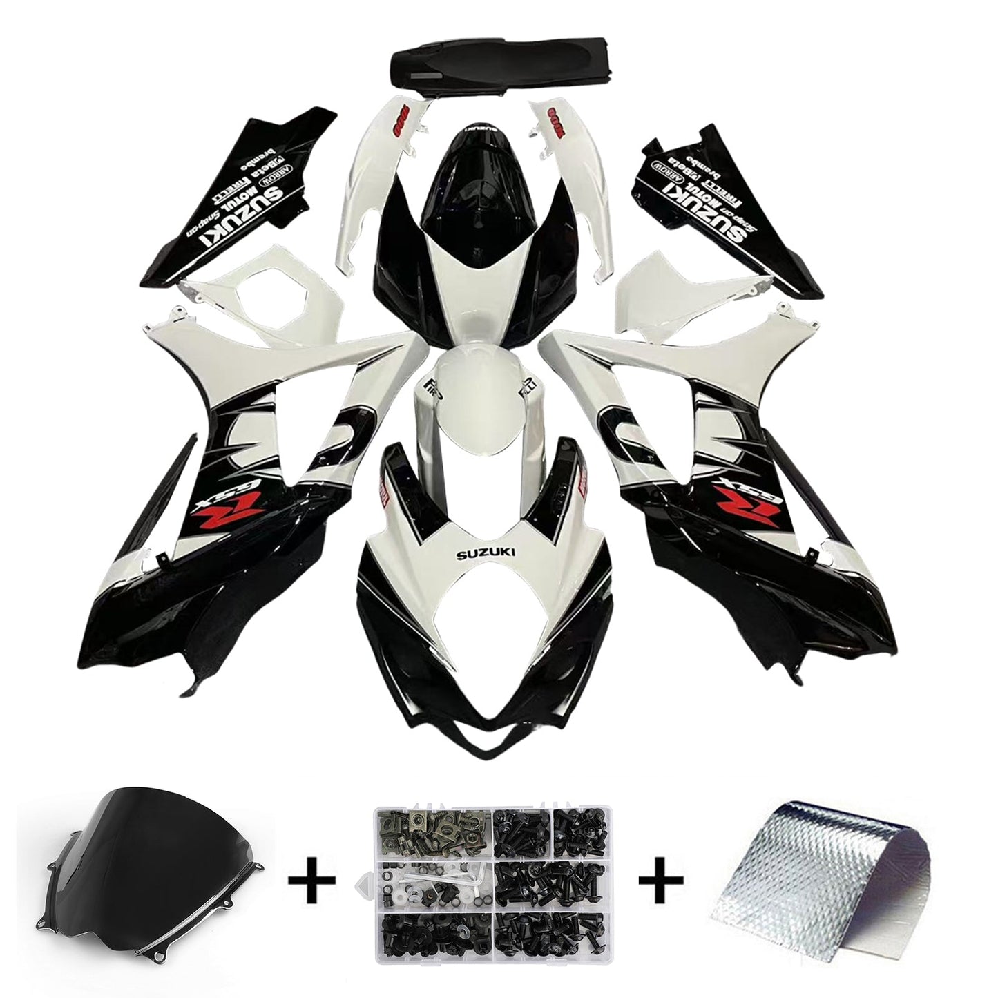 2007-2008 Suzuki GSXR 1000 Black & White GSXR  Generic