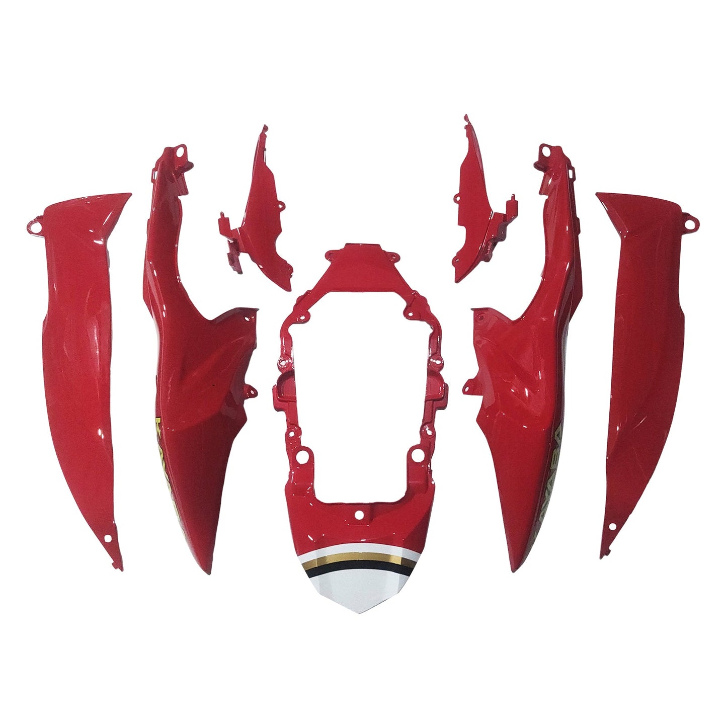 2009-2016 Fairings Suzuki GSXR 1000 White & Red Lucky Strike Generic