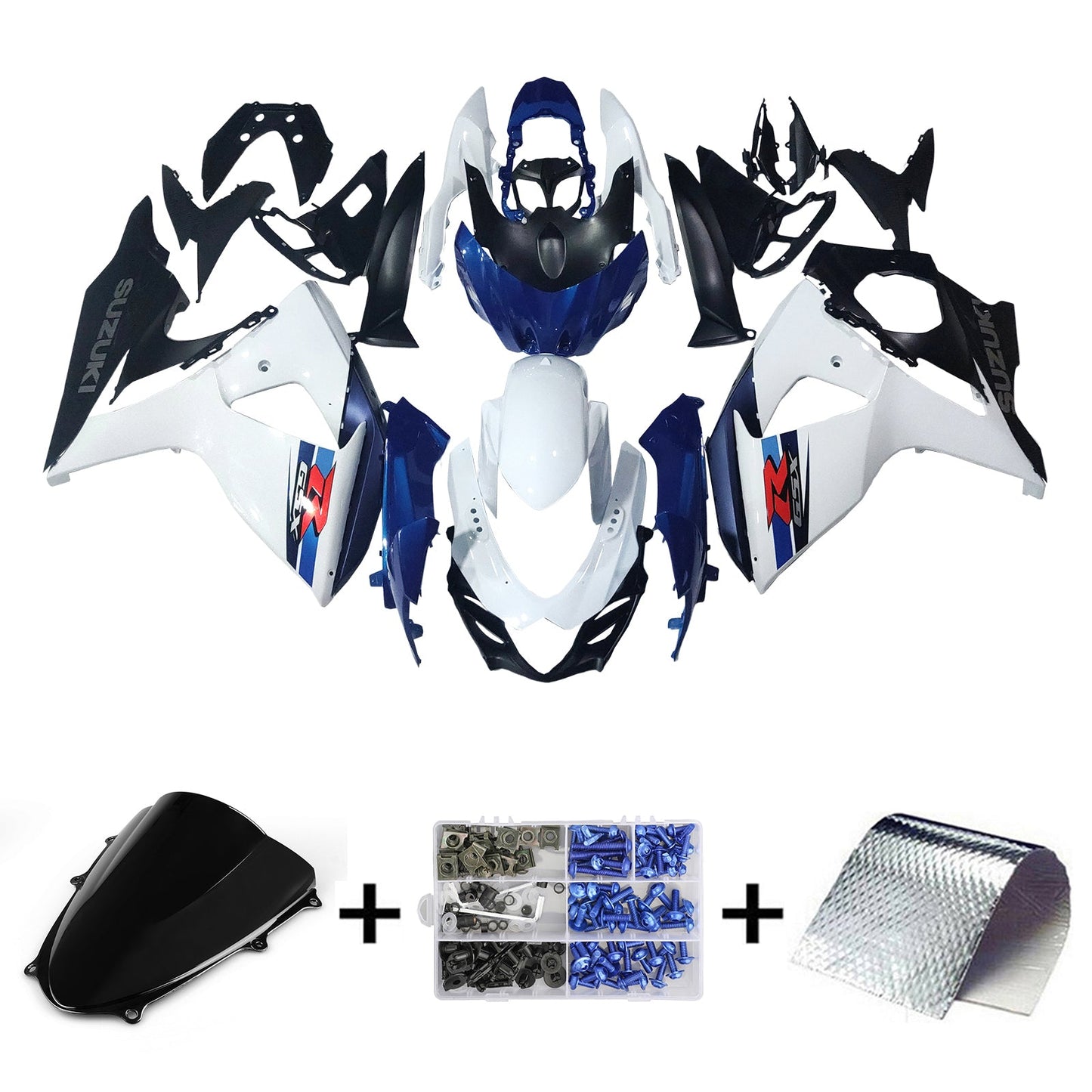 2009-2016 Suzuki GSXR1000 K9 Fairing Kit Bodywork Plastic ABS