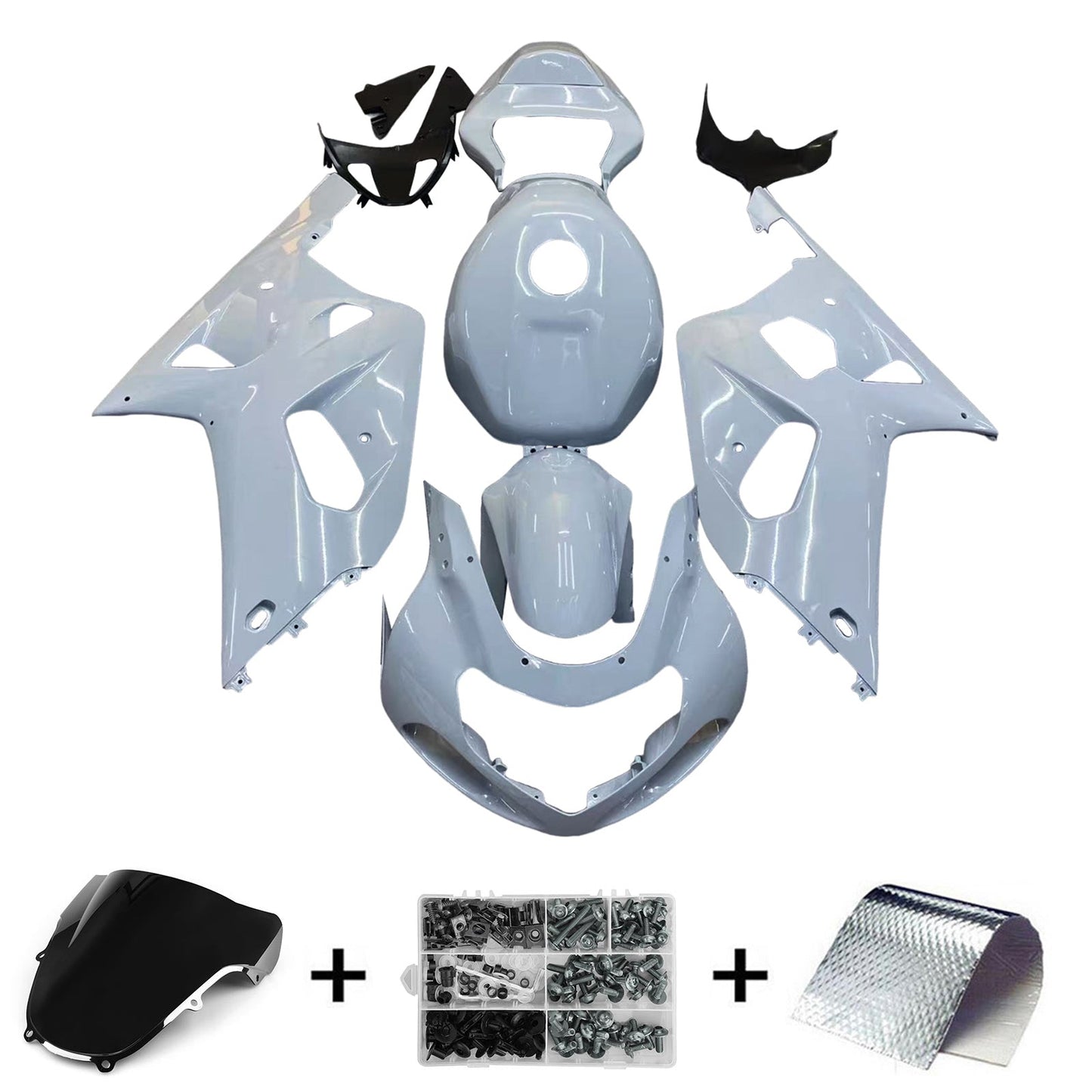 2001-2003 Suzuki GSXR600 GSXR750 K1 Fairing Kit Bodywork Plastic ABS