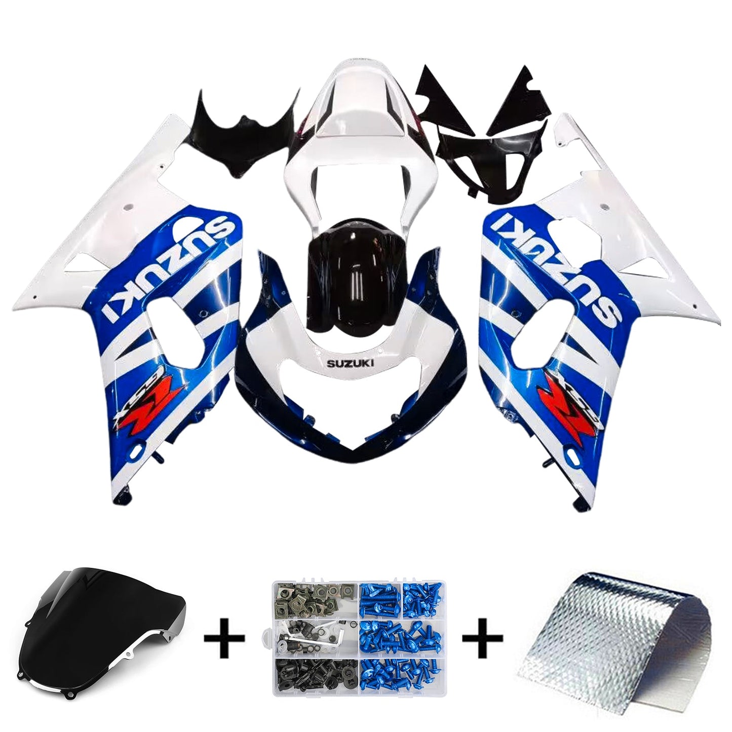 2001-2003 Suzuki GSXR600 Fairing Kit Bodywork Plastic ABS