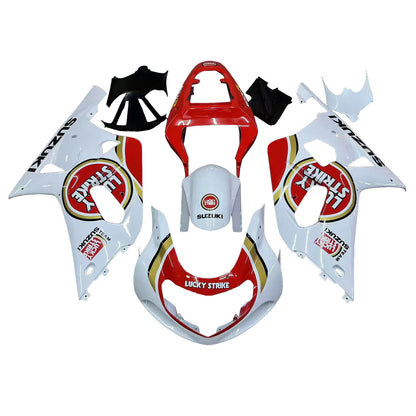2001-2003 Fairings Suzuki GSXR 750 White Red Lucky Strike Generic