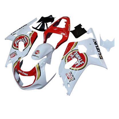 2001-2003 Fairings Suzuki GSXR 750 White Red Lucky Strike Generic