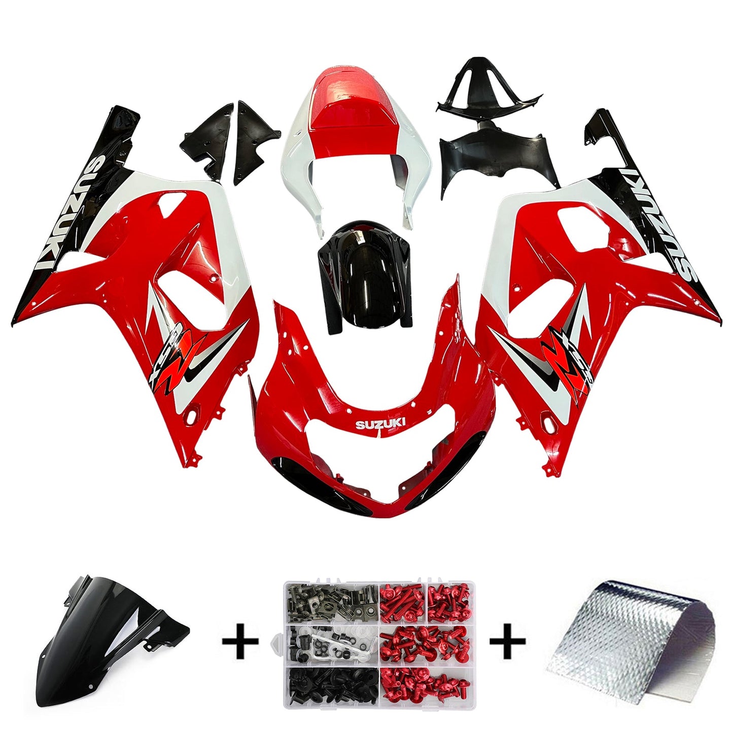 2001-2003 Suzuki GSXR750 Fairing Kit Bodywork Plastic ABS