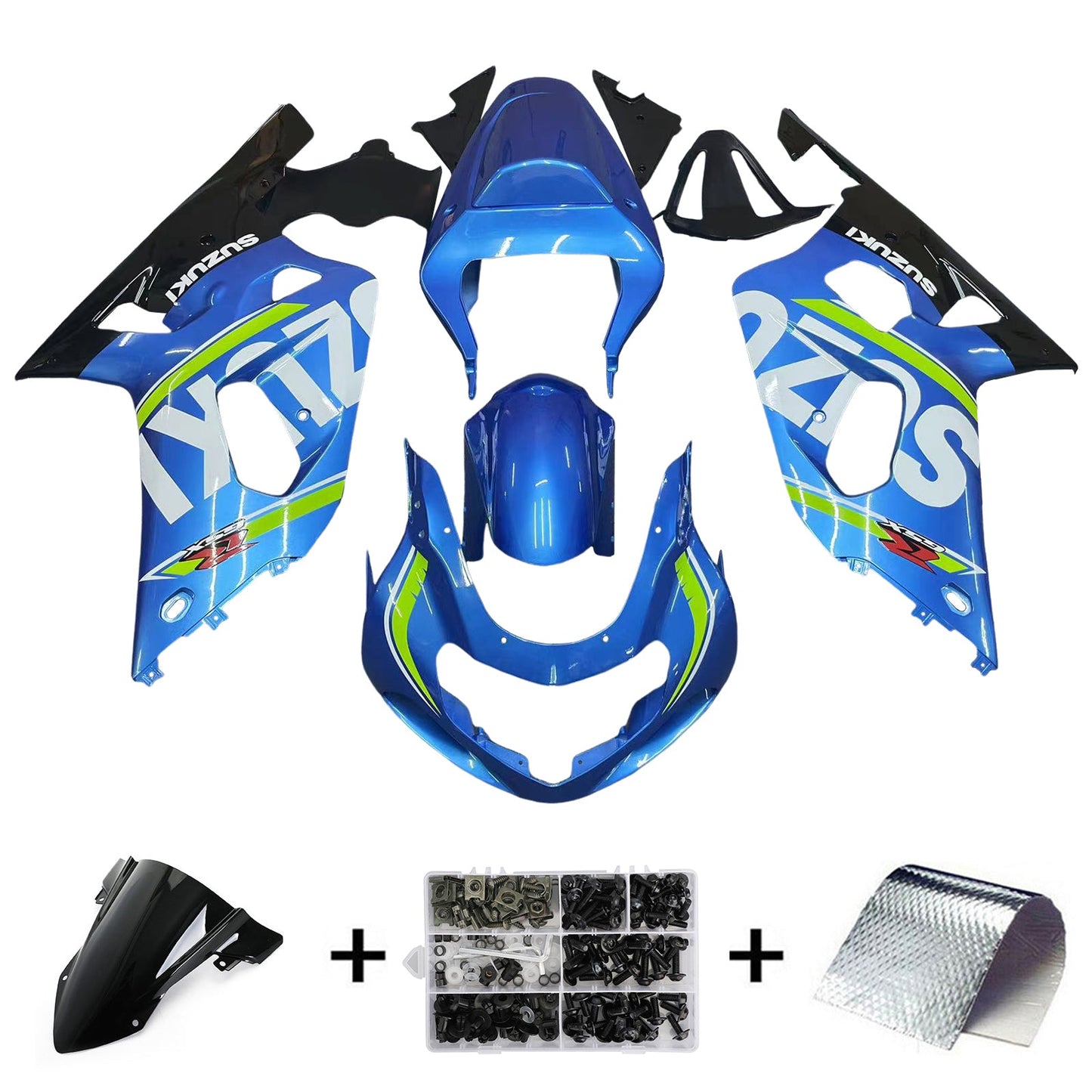 2001-2003 Suzuki GSXR750 Fairing Kit Bodywork Plastic ABS