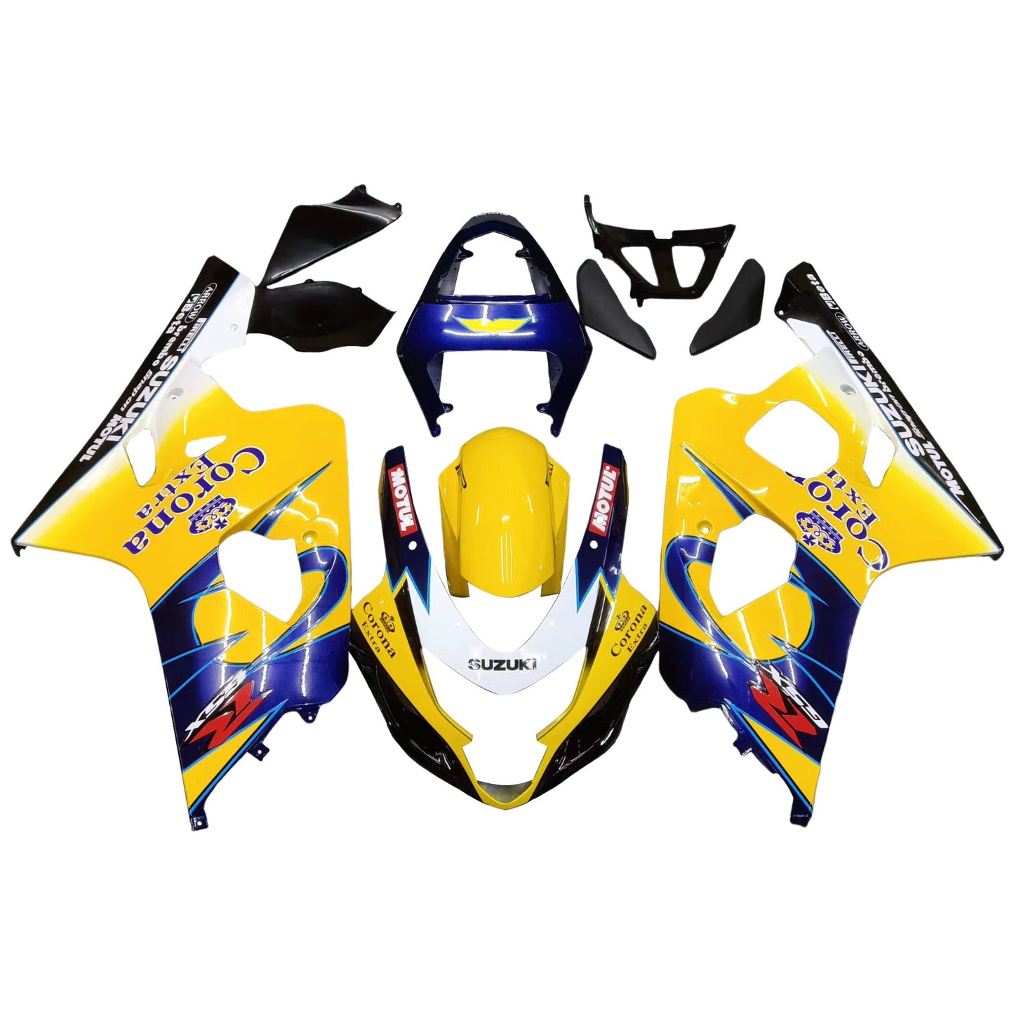 2004-2005 Fairings Suzuki GSXR 600 750 Yellow Blue Corona GSXR