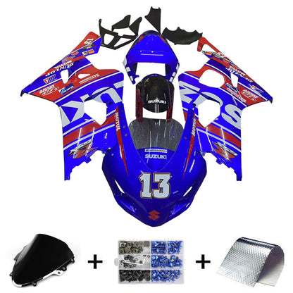 2004-2005 Fairings Suzuki GSXR 600 750 White & Red Lucky Strike  Generic