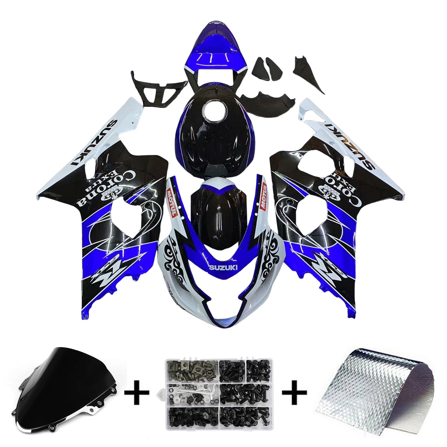 2004-2005 Suzuki GSXR 600/750 Fairing Kit Bodywork Plastic ABS
