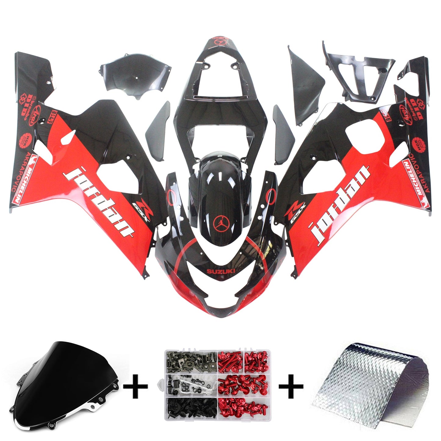 2004-2005 Suzuki GSXR 600/750 Fairing Kit Bodywork Plastic ABS