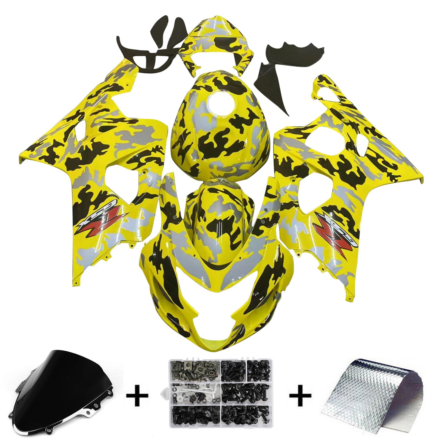 2004-2005 Suzuki GSXR 600/750 K4 Fairing Kit Bodywork Plastic ABS