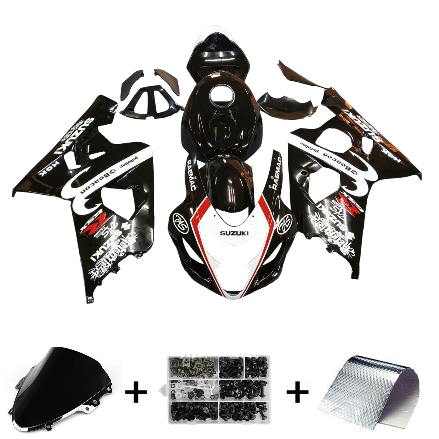 2004-2005 Suzuki GSXR 600/750 K4 Fairing Kit Bodywork Plastic ABS